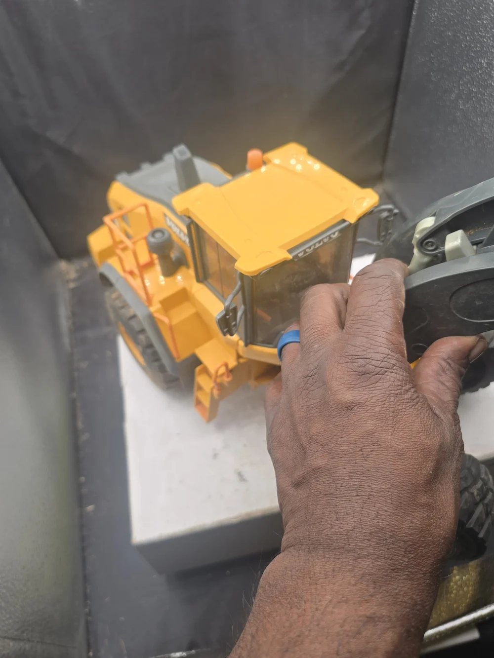 Volvo Yellow Toy Loader Truck for Kids - Durable Construction Play